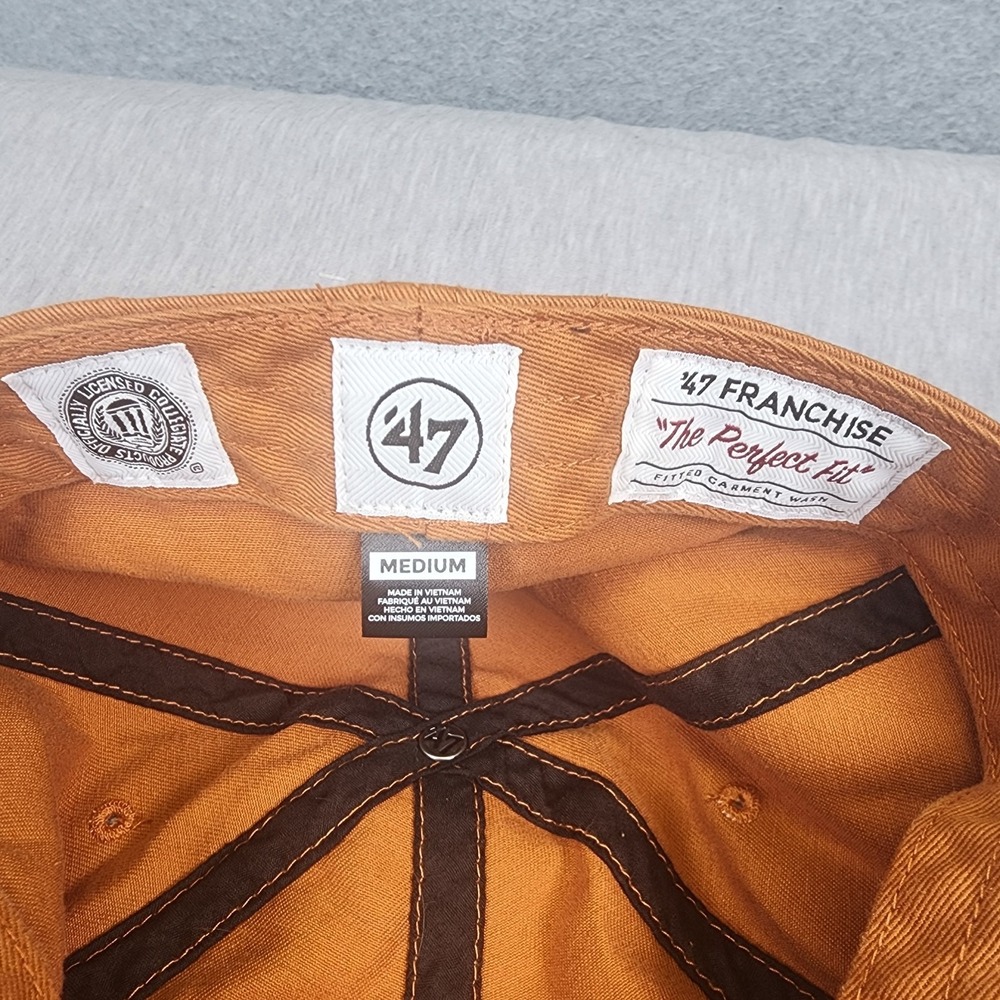 Texas Longhorns 47 Brand Franchise The Perfect Fit Fitted Hat Cap Medium - Picture 7 of 9